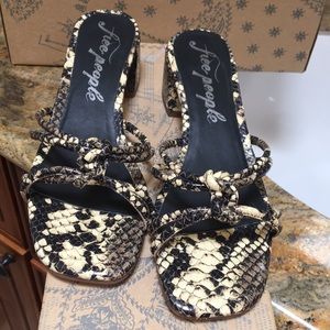 Free People Petra Block Heel Knot Sandal